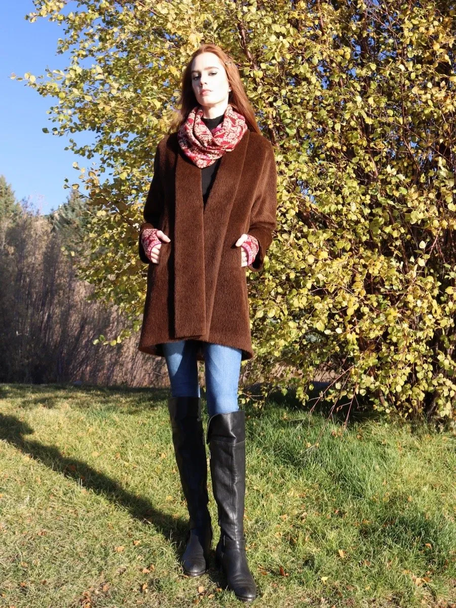 Suri Alpaca Swing Coat