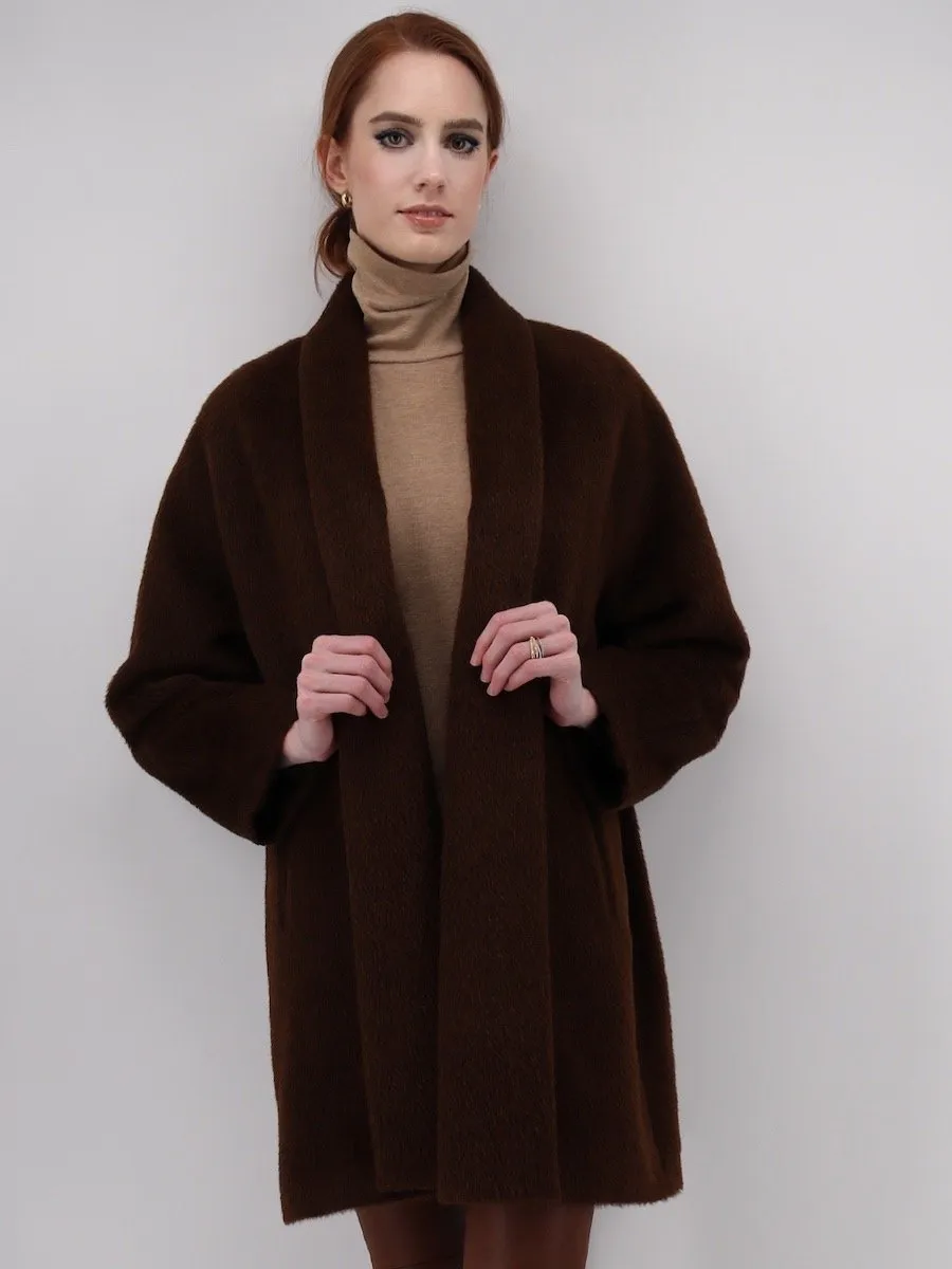 Suri Alpaca Swing Coat
