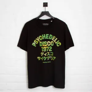 Terrarium 1972 Psychedelic Disco Front Print - Tshirt - Black