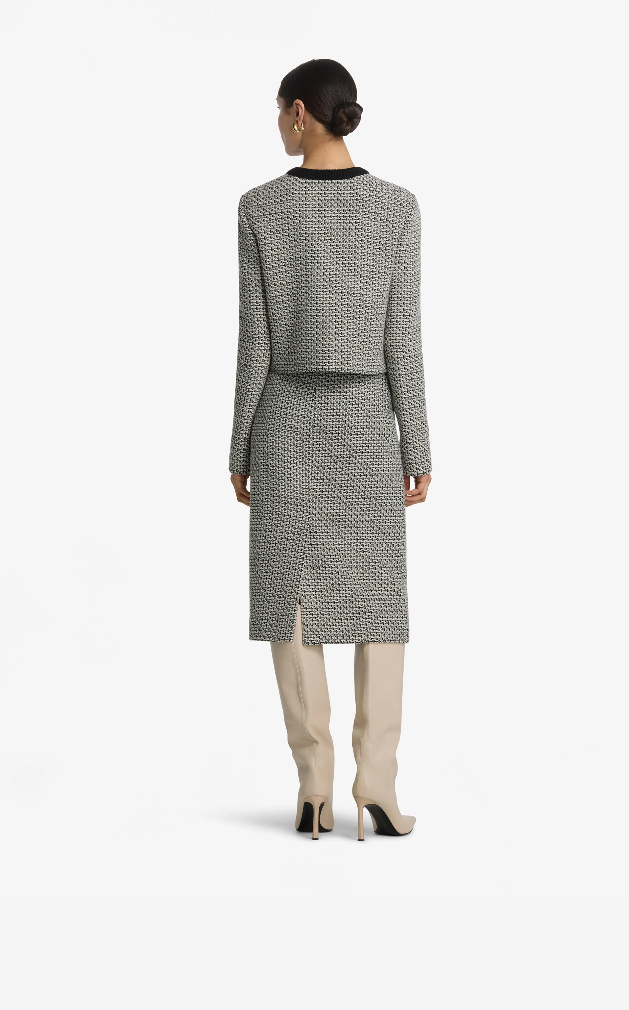 Textured Tweed Skirt