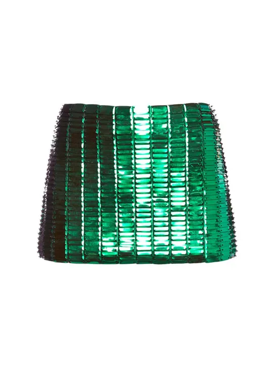 The Attico   Sequined mini skirt 