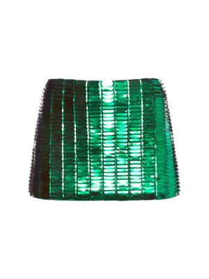 The Attico   Sequined mini skirt 