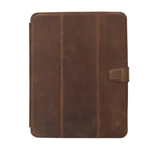 Trigon Leather Folio iPad Air 11" (2024-M2), Distressed Coffee