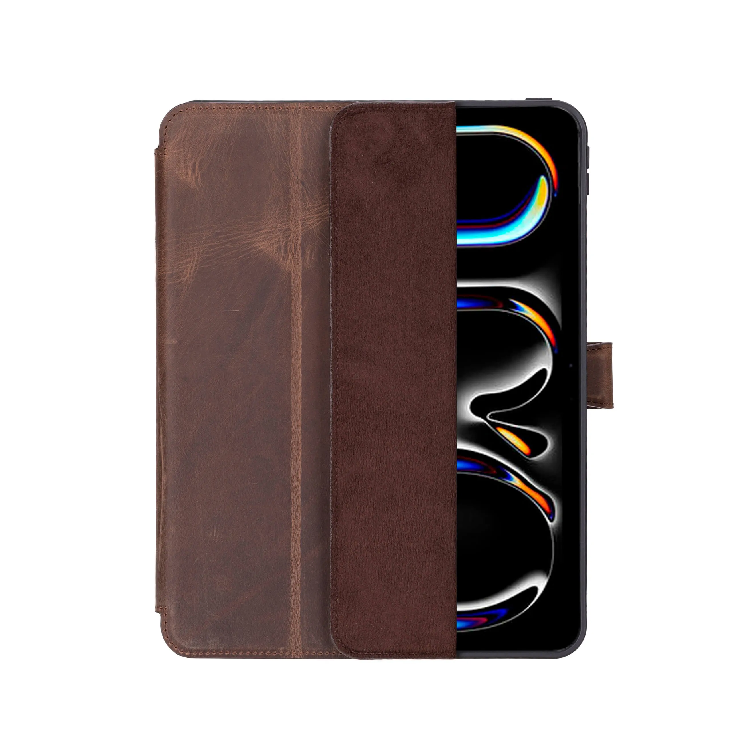 Trigon Leather Folio iPad Pro 11" (2024-M4), Distressed Coffee