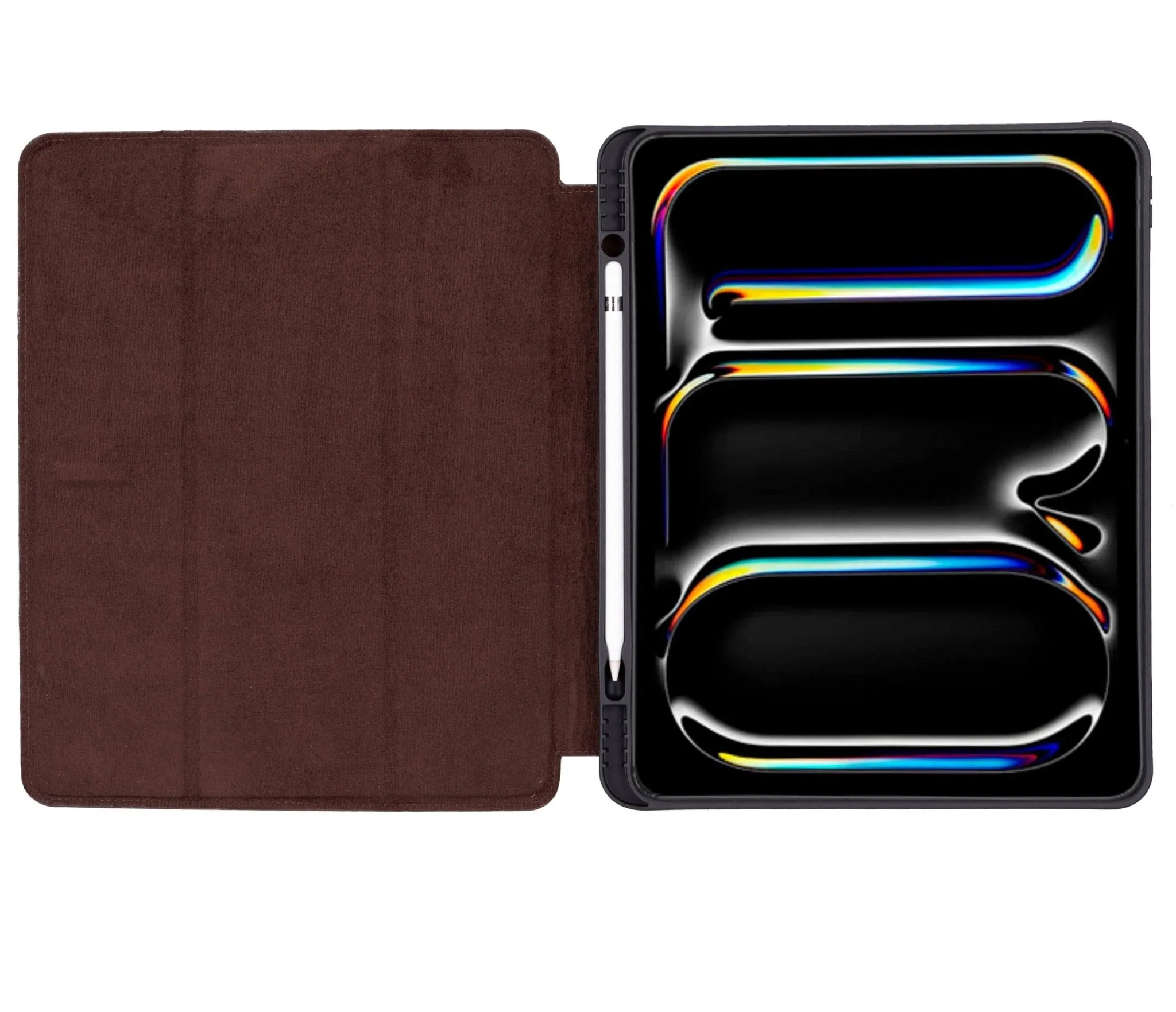 Trigon Leather Folio iPad Pro 11" (2024-M4), Distressed Coffee