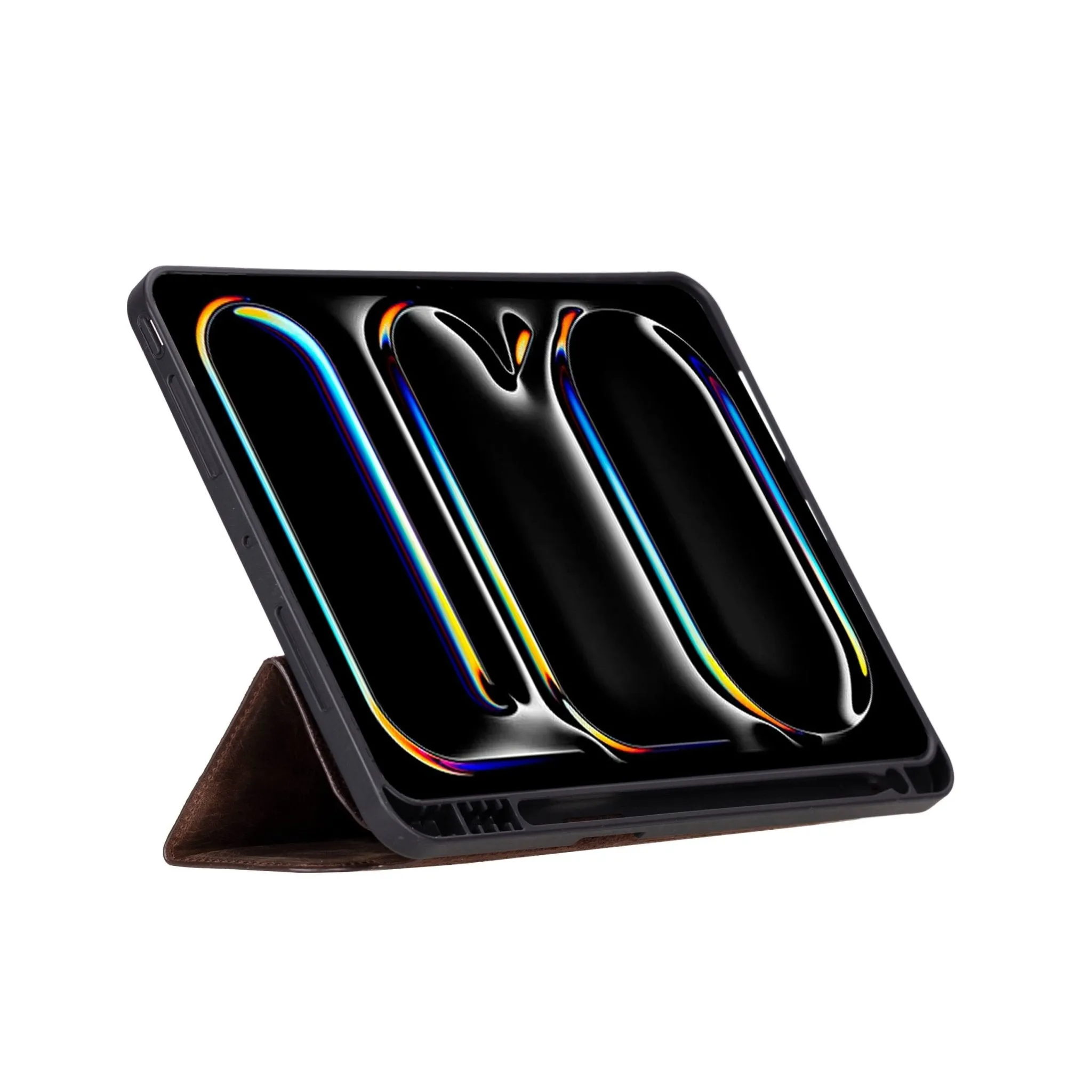 Trigon Leather Folio iPad Pro 11" (2024-M4), Distressed Coffee
