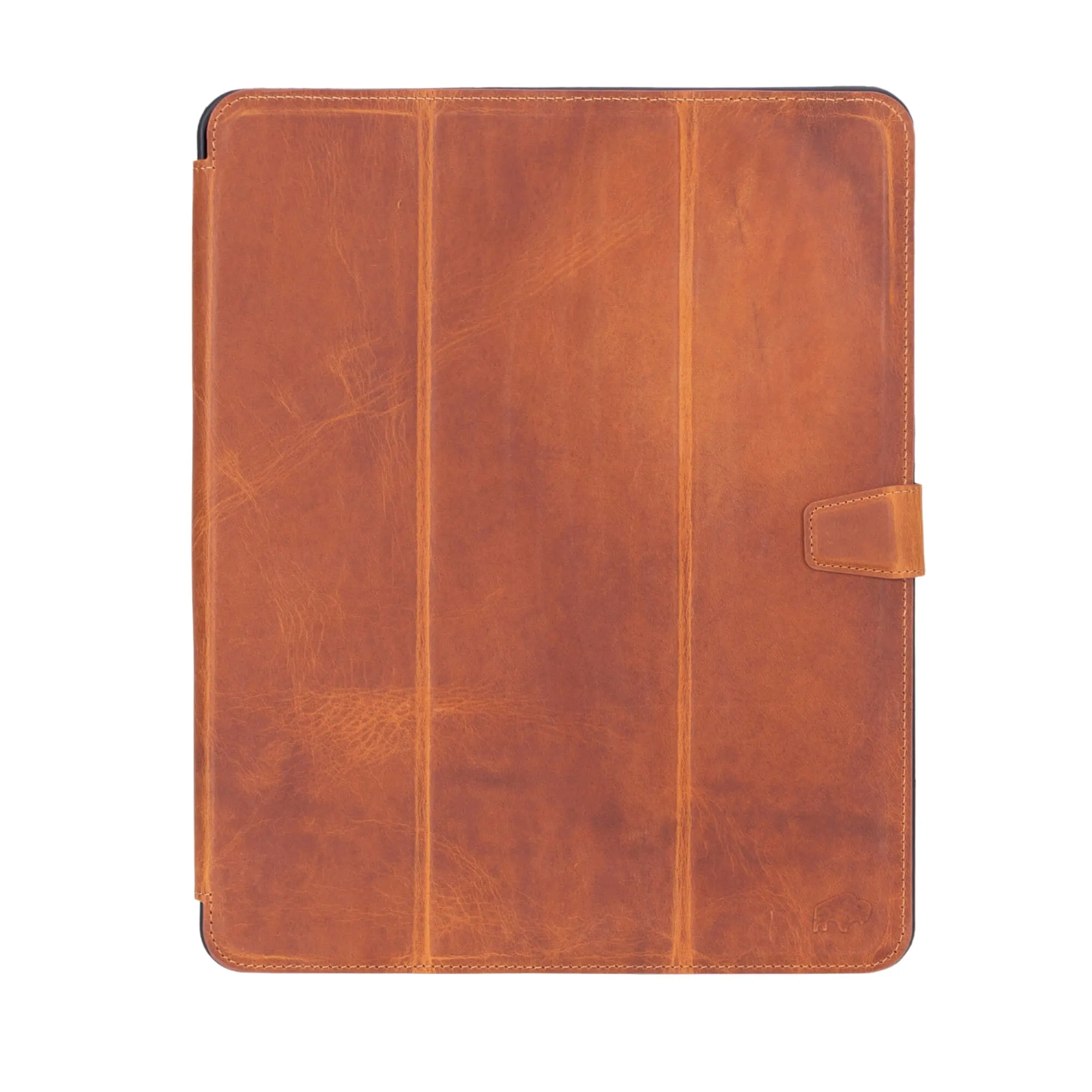 Trigon Leather Folio iPad Pro 12.9" (5th & 6th Gen), Golden Brown