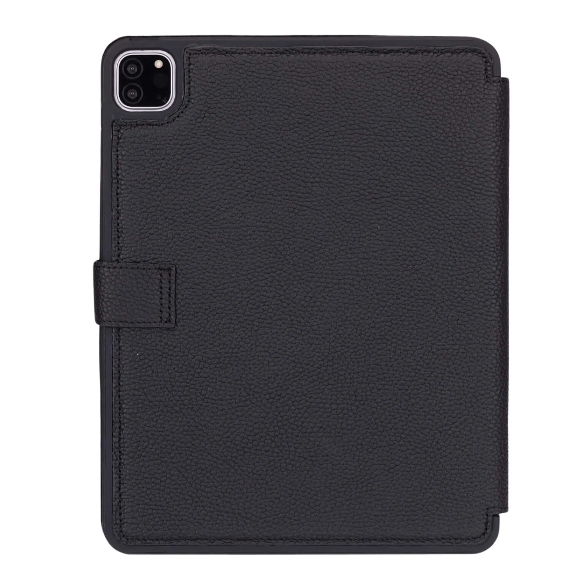 Trigon Leather Folio iPad Pro 12.9" (5th & 6th Gen), Pebble Black