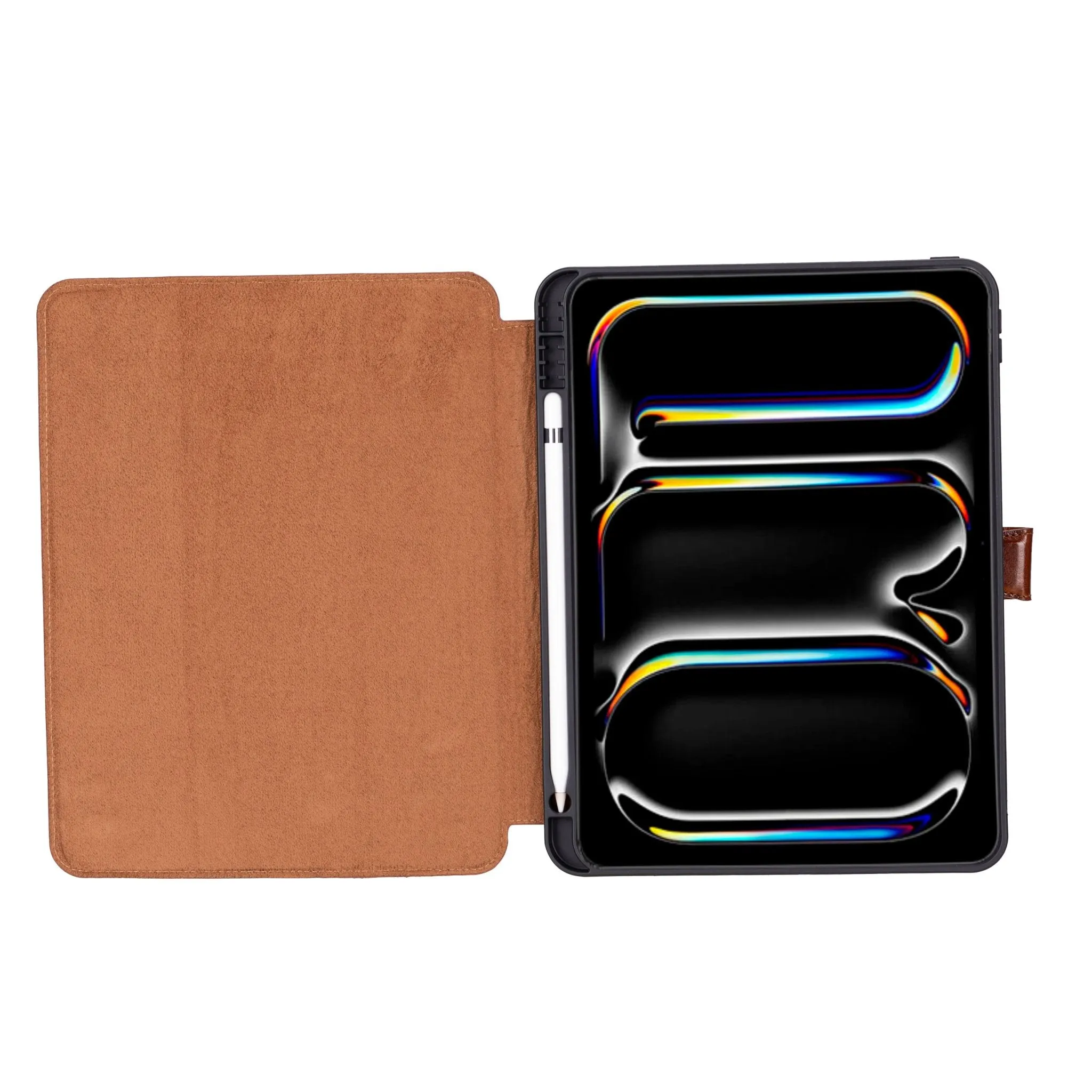 Trigon Leather Folio iPad Pro 13" (2024-M4), Burnished Tan