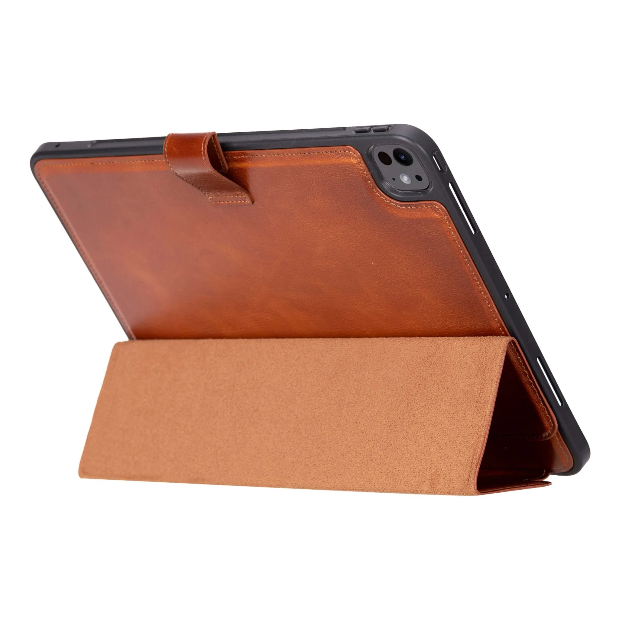 Trigon Leather Folio iPad Pro 13" (2024-M4), Burnished Tan