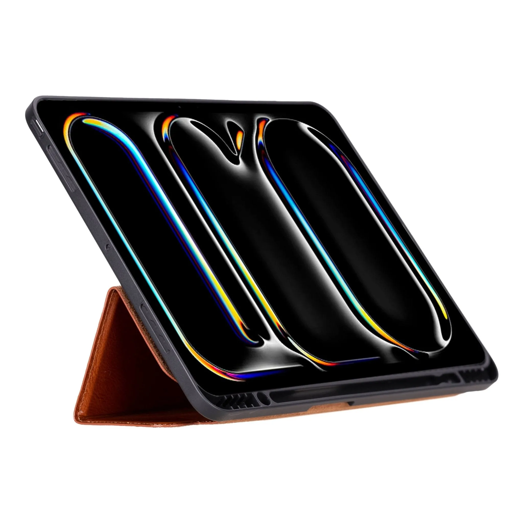 Trigon Leather Folio iPad Pro 13" (2024-M4), Burnished Tan