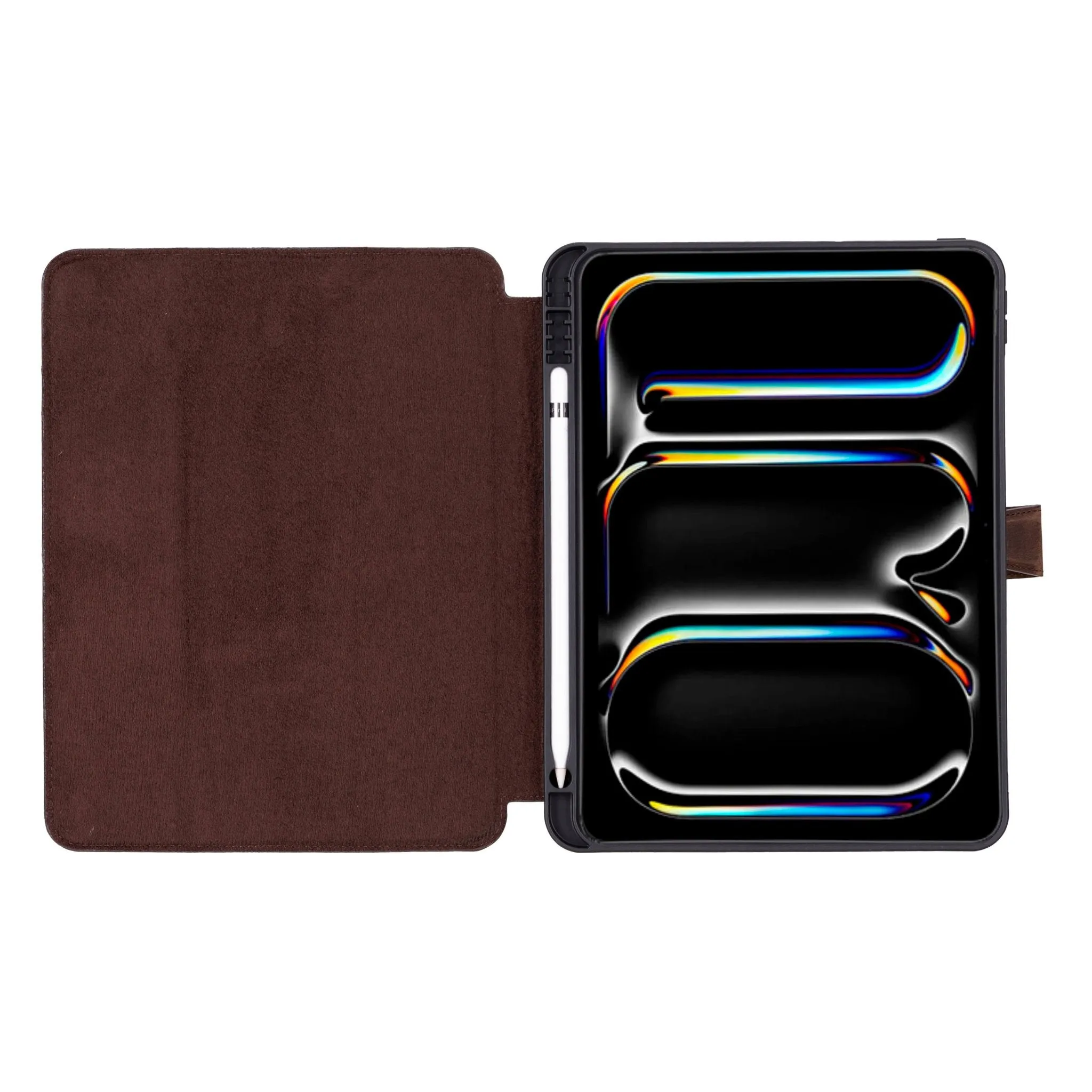 Trigon Leather Folio iPad Pro 13" (2024-M4), Distressed Coffee