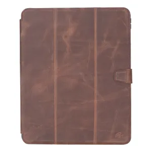 Trigon Leather Folio iPad Pro 13" (2024-M4), Distressed Coffee