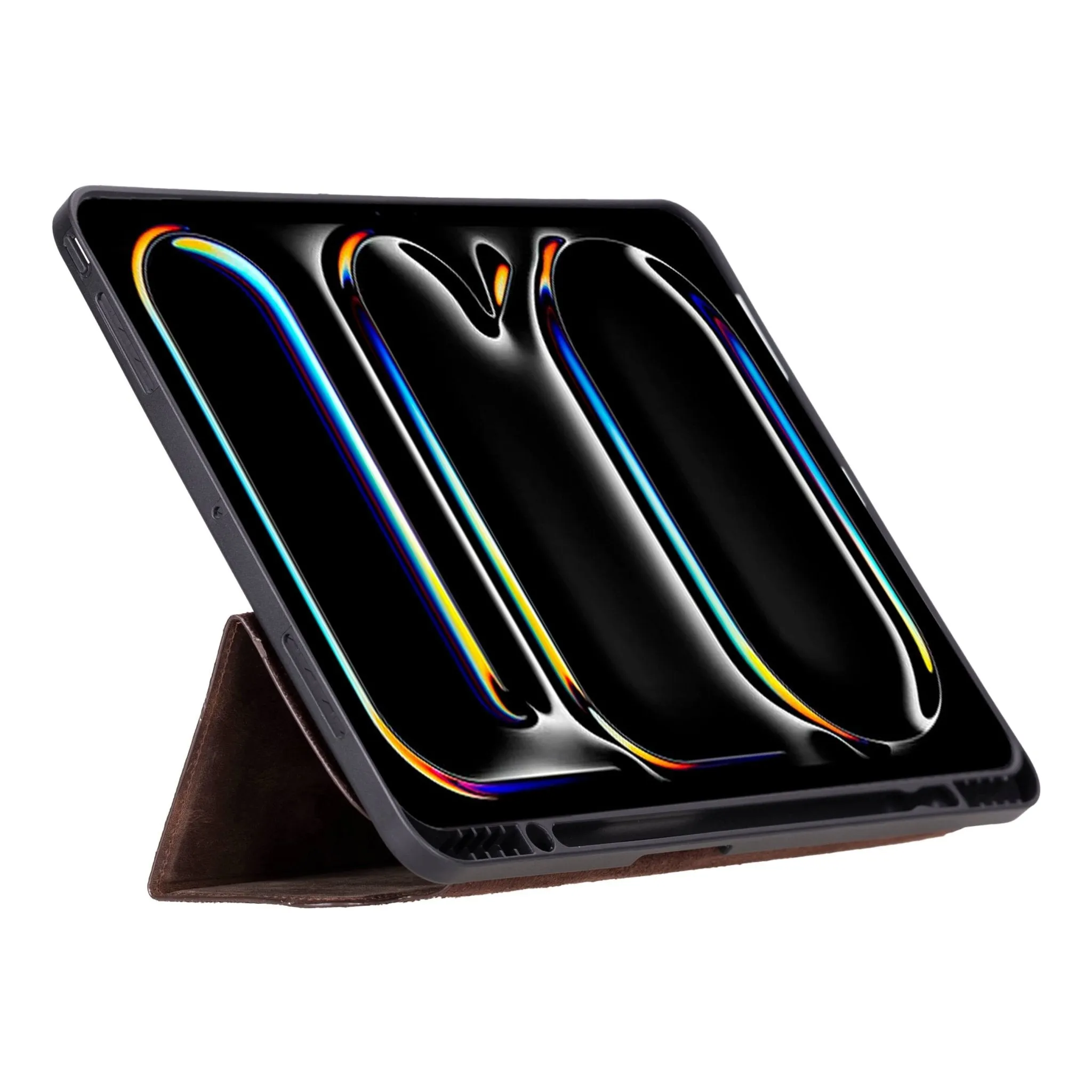 Trigon Leather Folio iPad Pro 13" (2024-M4), Distressed Coffee