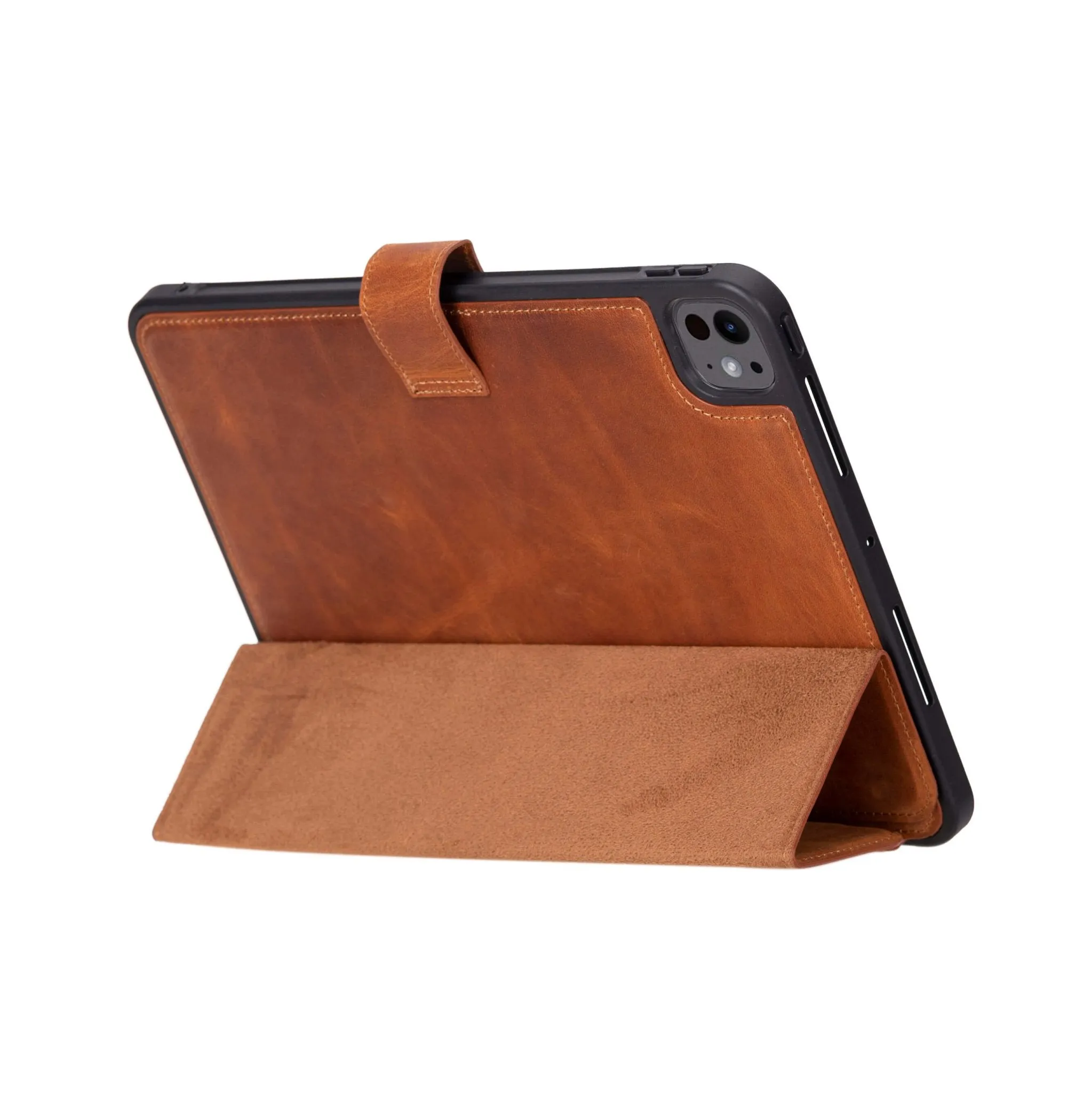 Trigon Leather Folio iPad Pro 13" (2024-M4), Golden Brown