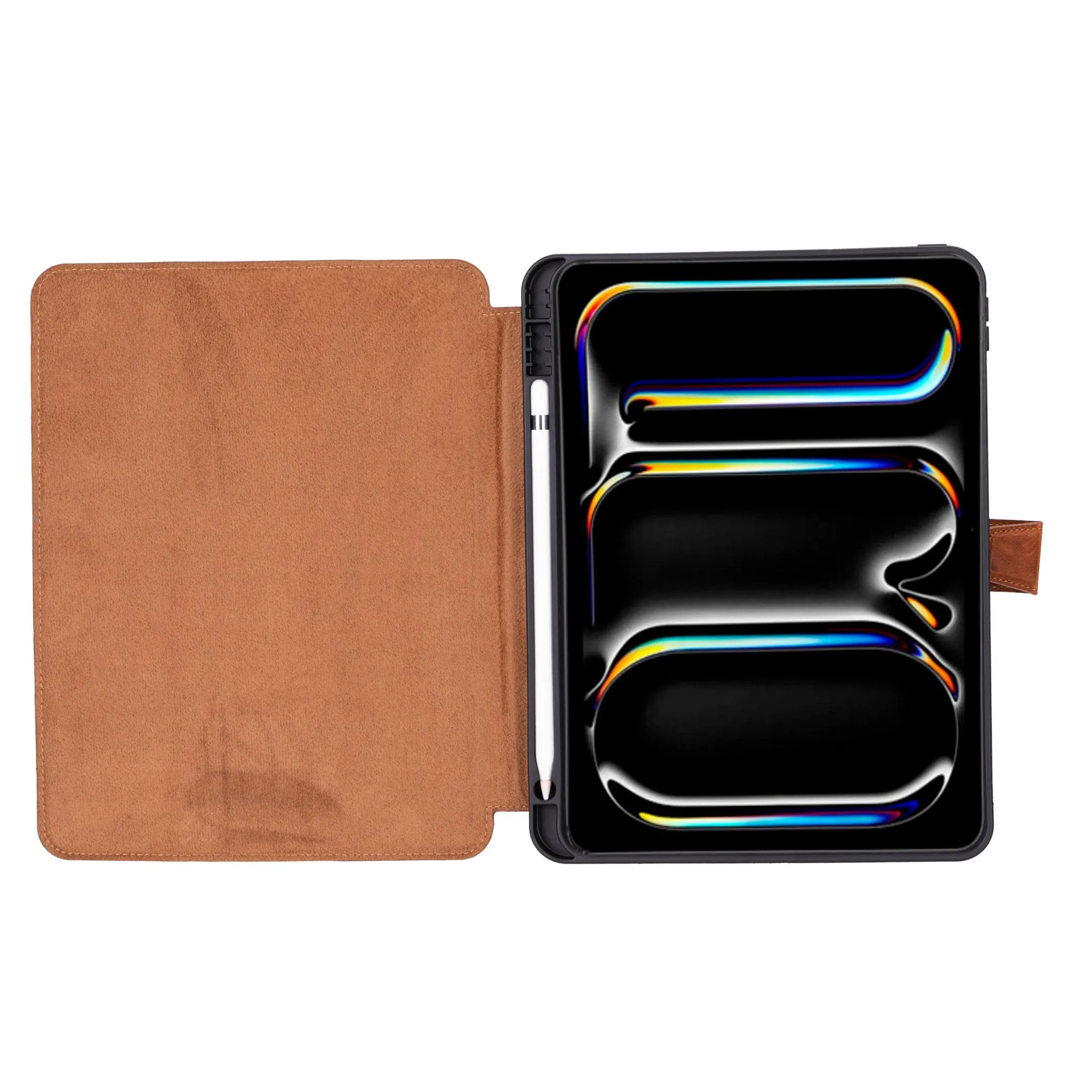 Trigon Leather Folio iPad Pro 13" (2024-M4), Golden Brown