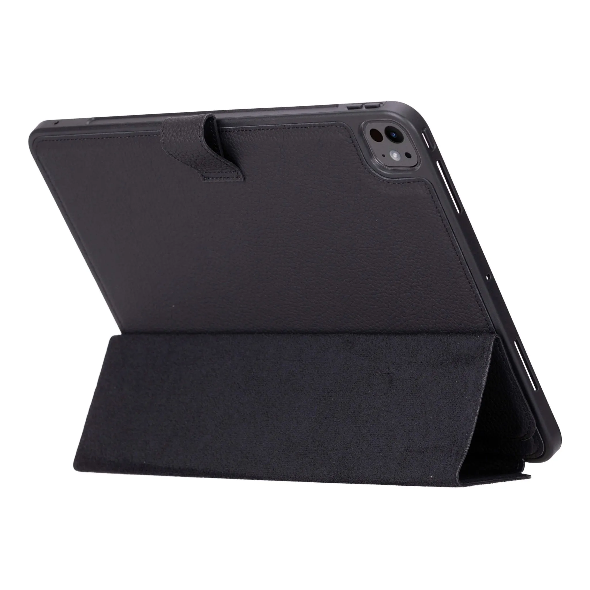 Trigon Leather Folio iPad Pro 13" (2024-M4), Pebble Black