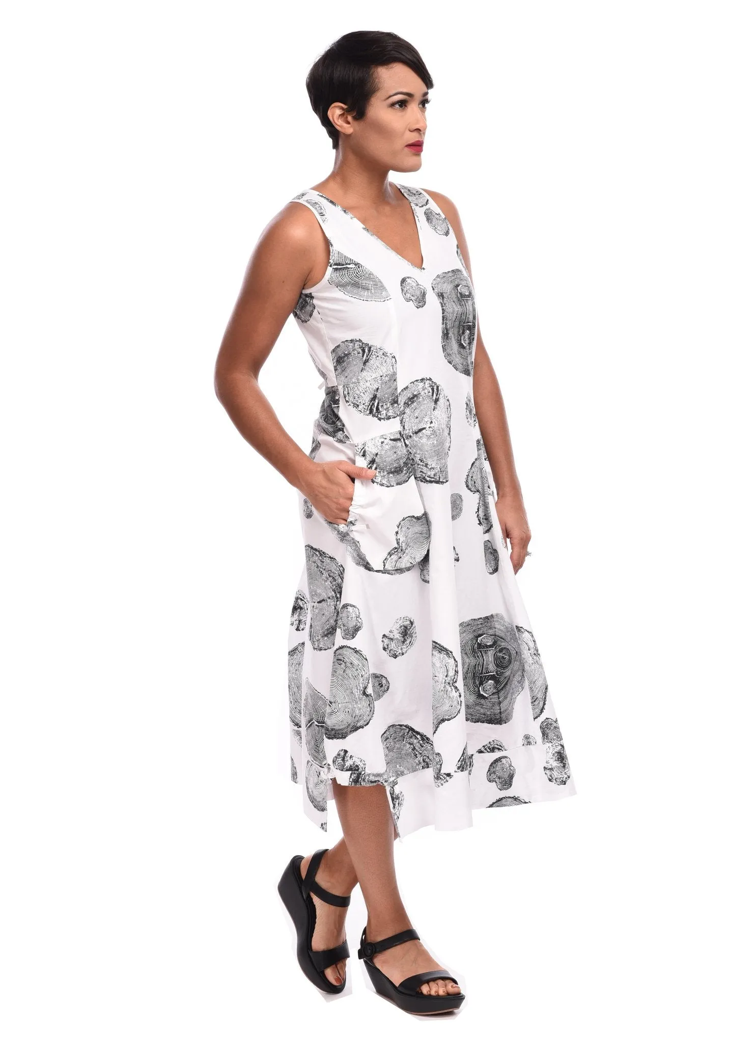 Tulip Tank Dress Cotton Linen Lagenlook Boho Resort XXL