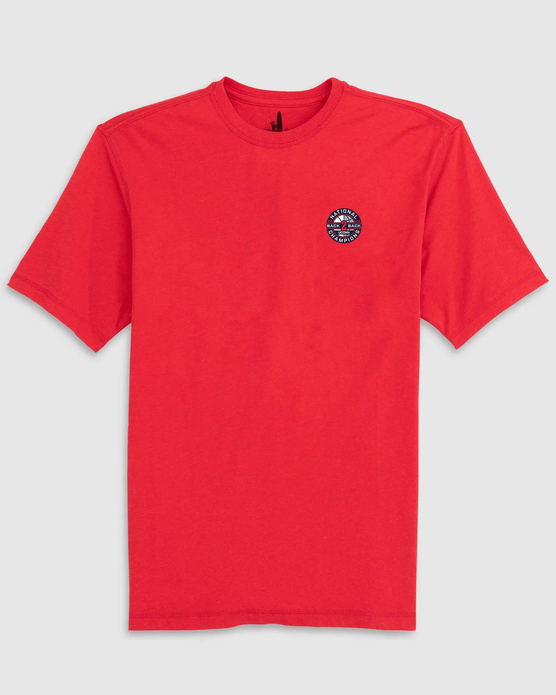 UConn Heathered Spencer T-Shirt - 2024 College Basketball Champions Logo