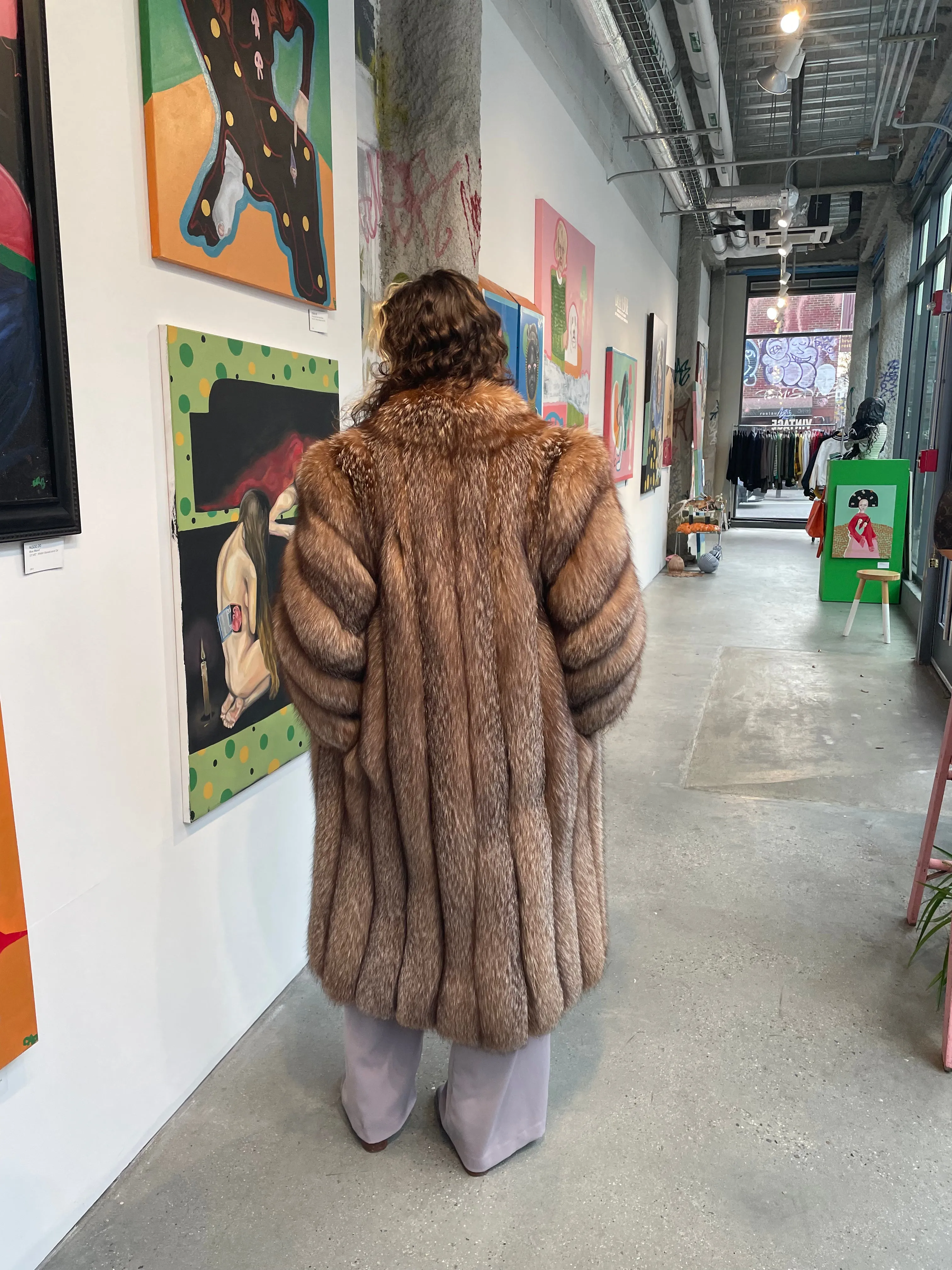 Vintage Fox Fur Coat
