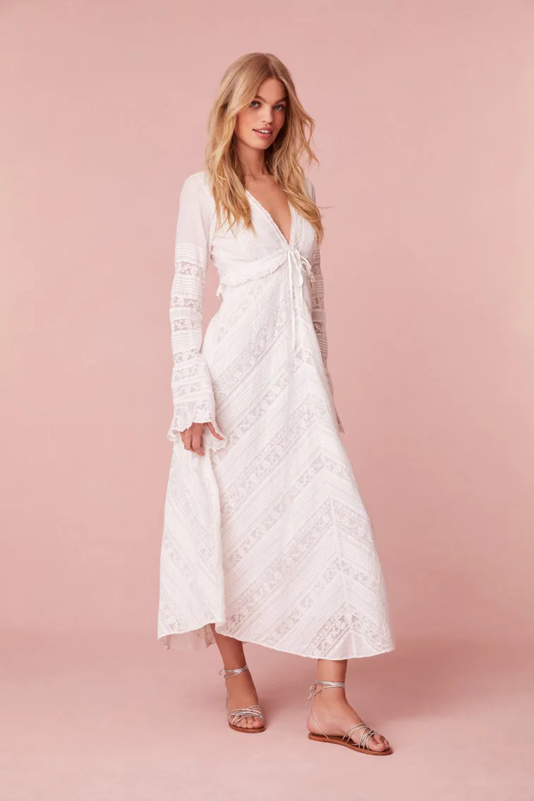 Weil Cotton Lace Maxi Dress