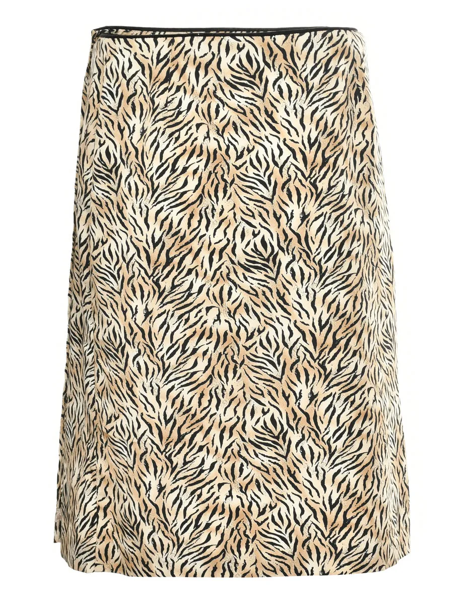 Wrap Front Pencil Skirt - M