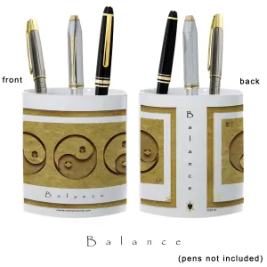 Yin Yang Pencil Holder "Earth" (Balance)